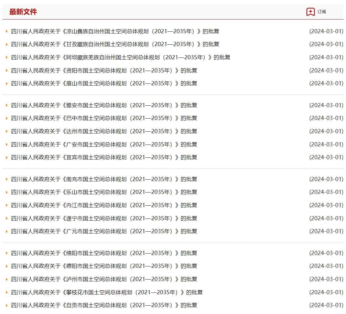 领土空间计划批复截图 领土空间计划批复截图